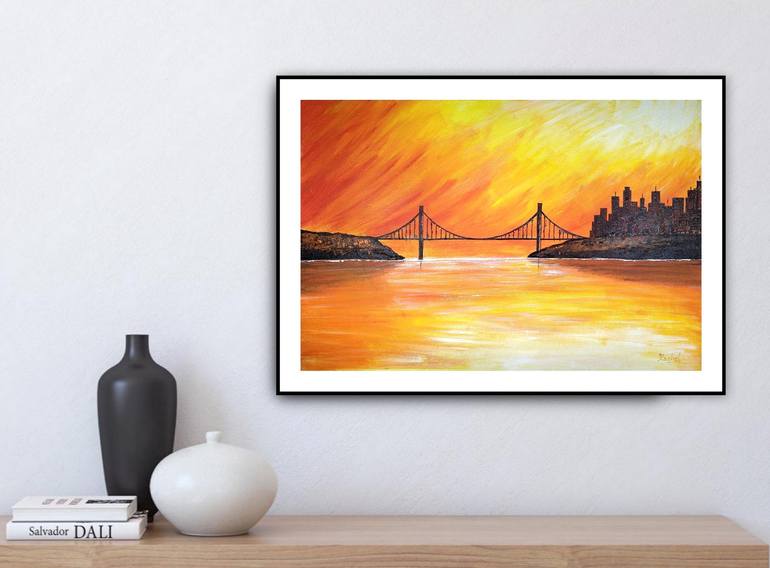 Original Cities Painting by RACHEL A