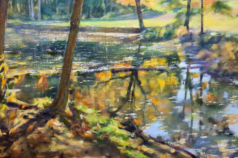 Original Impressionism Landscape Painting by Oleg L Gorovyi