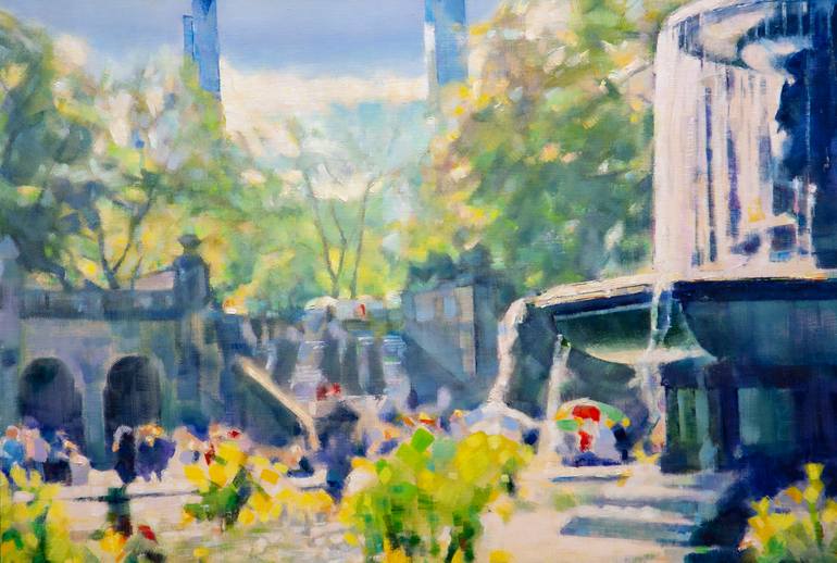 Original Impressionism Landscape Painting by Oleg L Gorovyi