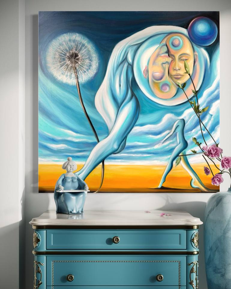 Original Conceptual Fantasy Painting by Cornelia Dudca