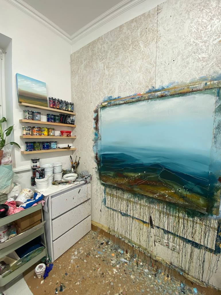 Original Contemporary Landscape Painting by Olena Nahorniuk