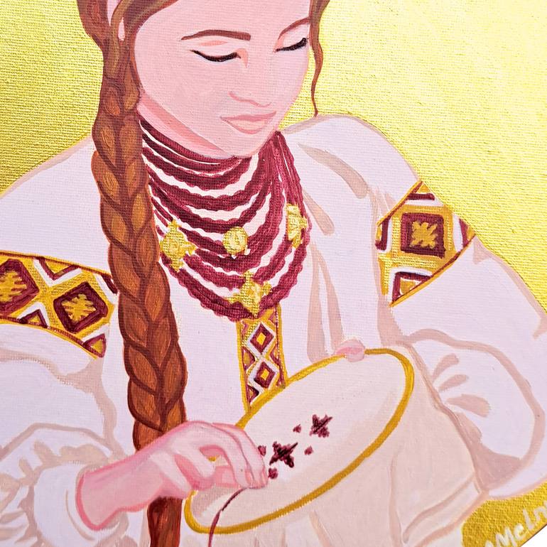 Original Art Deco Women Painting by Maryna Melnyk