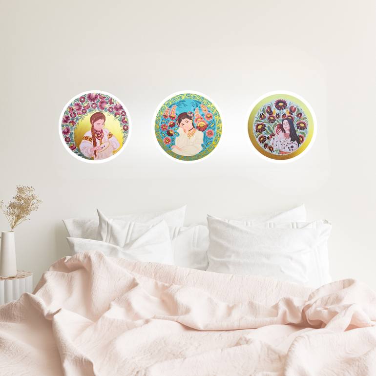 Original Art Deco Women Painting by Maryna Melnyk