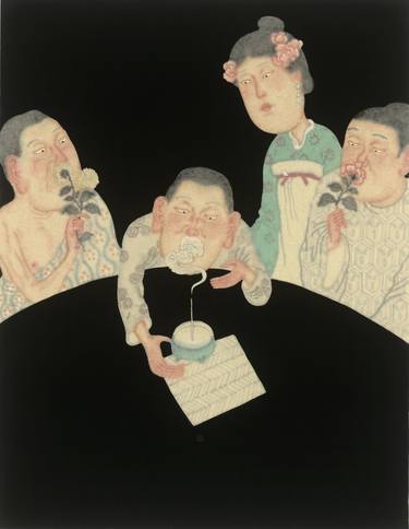 Print of People Paintings by Yinglun Dai