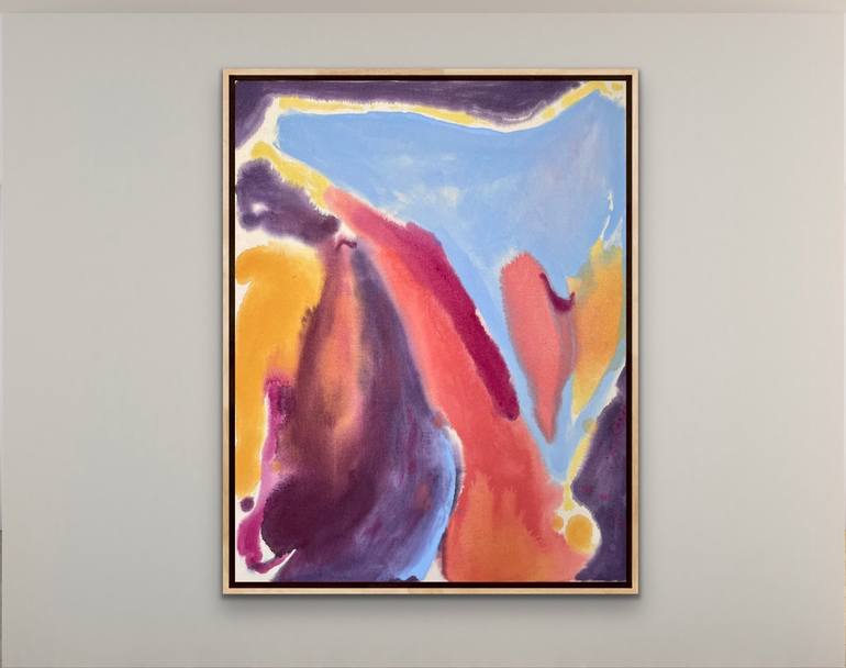 Original Abstract Expressionism Abstract Painting by May Lipkind