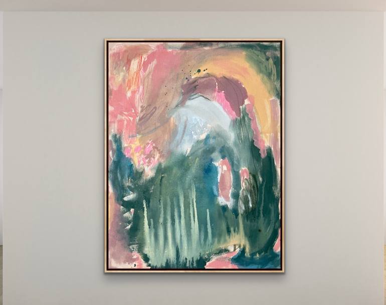 Original Abstract Expressionism Abstract Painting by May Lipkind