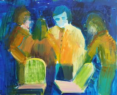 Original Expressionism People Paintings by John Derrick