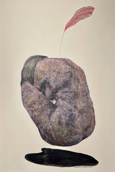 Original Surrealism Women Drawings by Waaed Qwayder