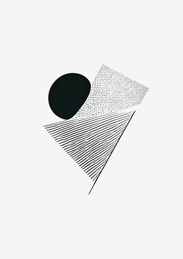 Original Minimalism Abstract Digital by House of Sa