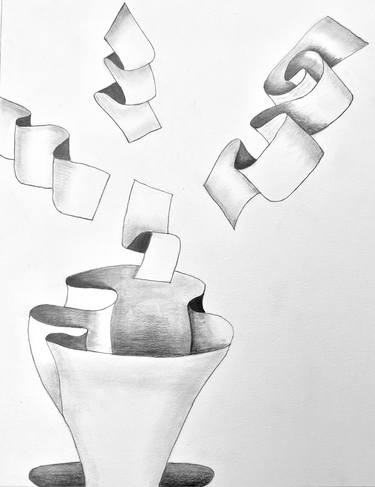 Original Conceptual Abstract Drawings by Cathy Bruegger