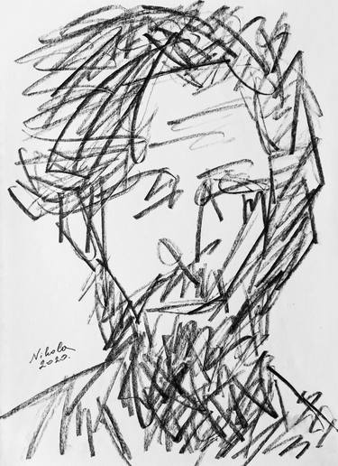 Original Expressionism People Drawings by Nikola Durdevic