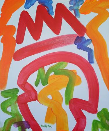 Original Abstract Expressionism Abstract Painting by Nikola Durdevic