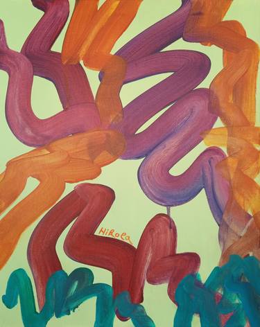 Original Abstract Expressionism Abstract Painting by Nikola Durdevic
