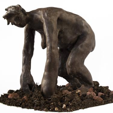 Original Expressionism Women Sculpture by Tatsiana Karpachova