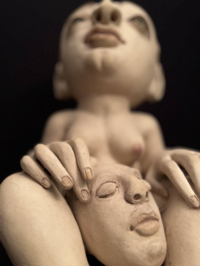 Original 3d Sculpture Women Sculpture by Eva Muehlendyck