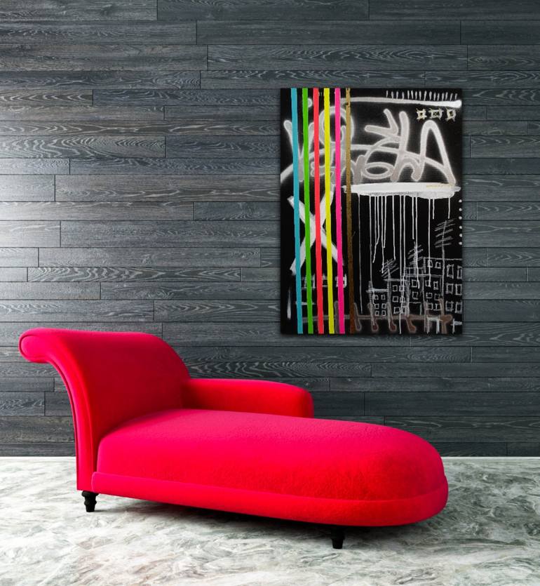 Original Abstract Painting by Thaís Vilela de Carvalho