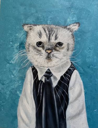 cat in a tie thumb