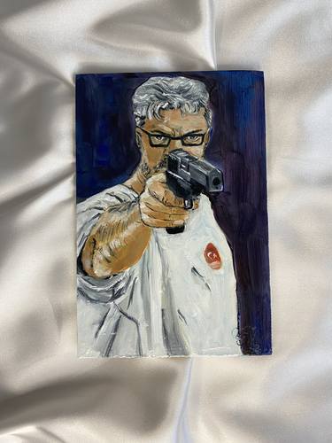 Original Art Deco Men Paintings by Çağıl Sıla Soyer