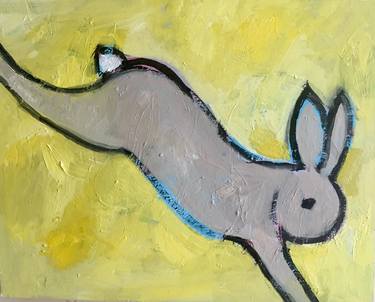 Leaping hare (yellow) thumb