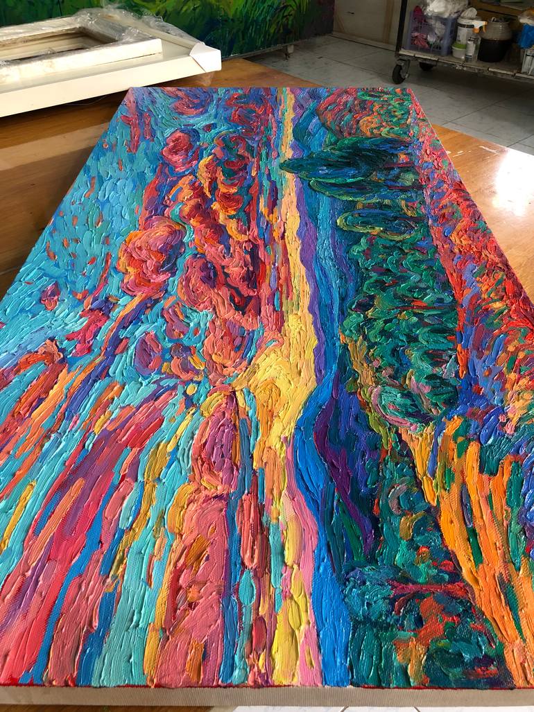 Original Contemporary Landscape Painting by Thi Xuan Thao Le