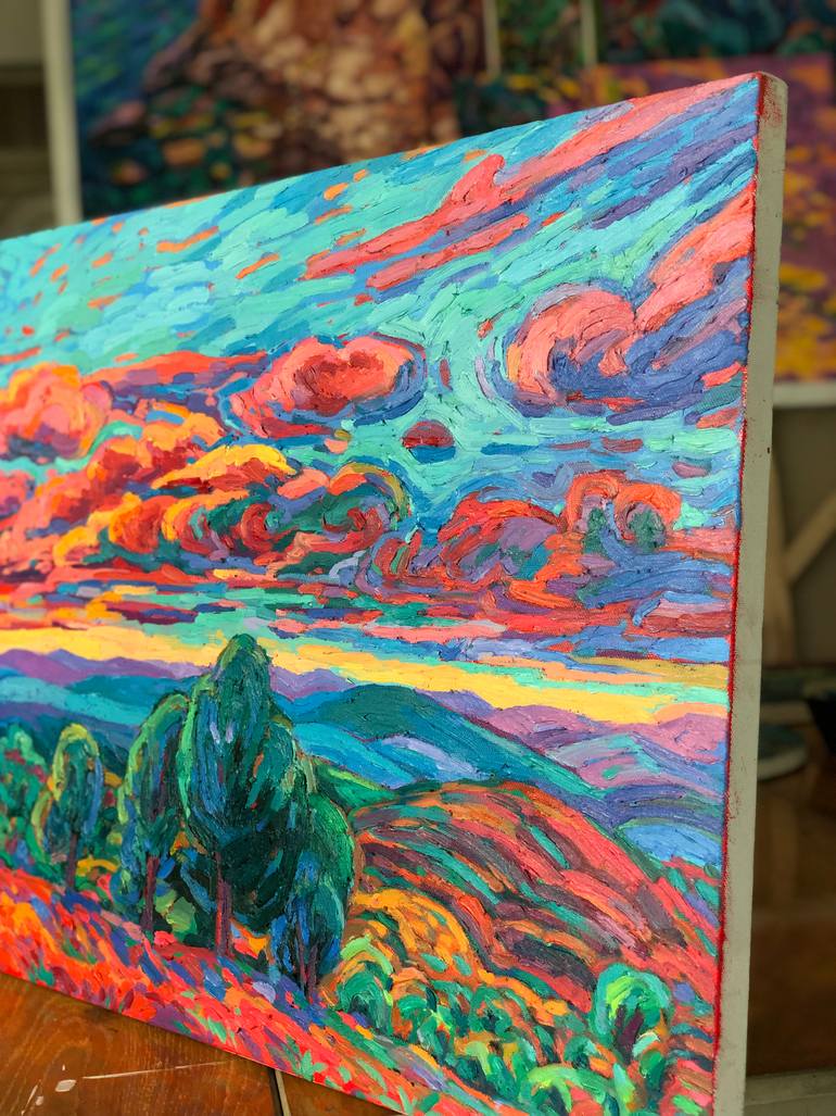 Original Contemporary Landscape Painting by Thi Xuan Thao Le