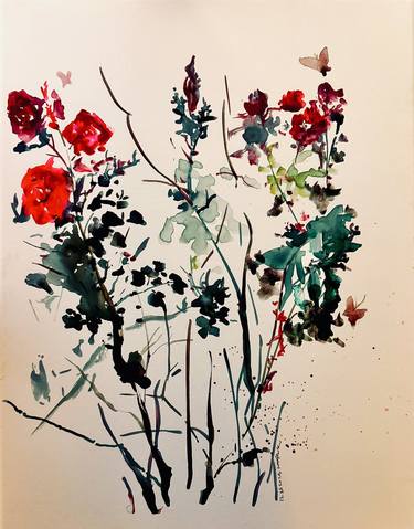 Print of Fine Art Floral Drawings by Jaden Park