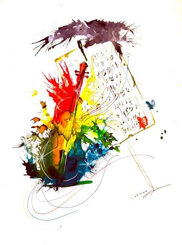 Original Abstract Music Drawings by Jaden Park
