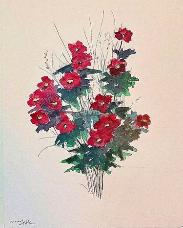 Print of Art Deco Floral Paintings by Jaden Park