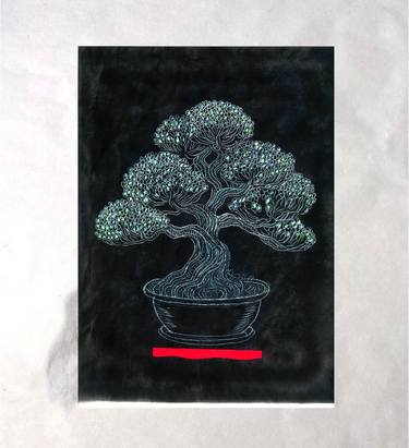 Print of Minimalism Tree Drawings by Kira S