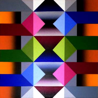 Print of Geometric Paintings by Arturo Carrion