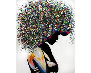 Black Woman Art ,African American art, Pop Art, Canvas print thumb