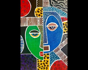 African Art, Canvas wall art thumb