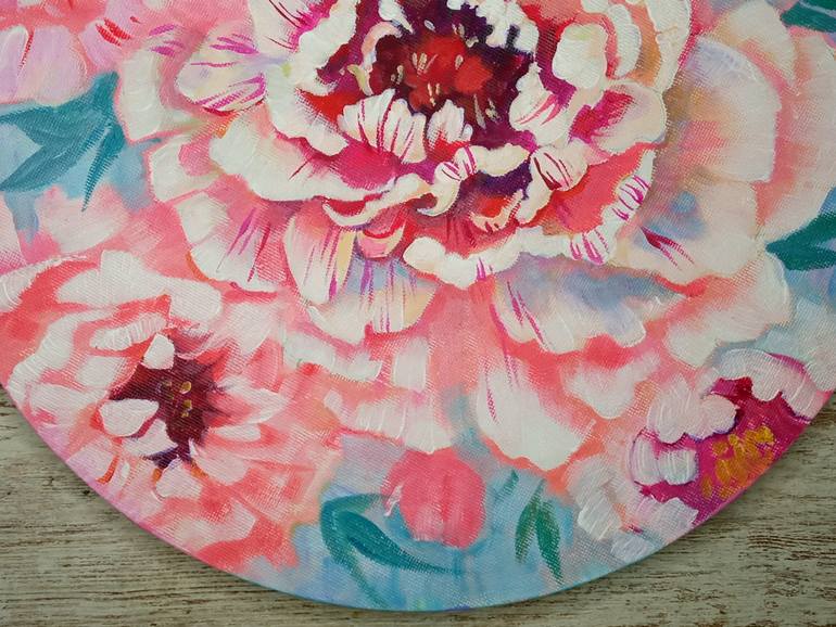 Original Abstract Botanic Painting by Daria Riabinina