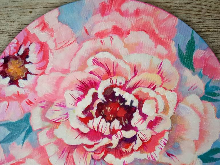 Original Abstract Botanic Painting by Daria Riabinina