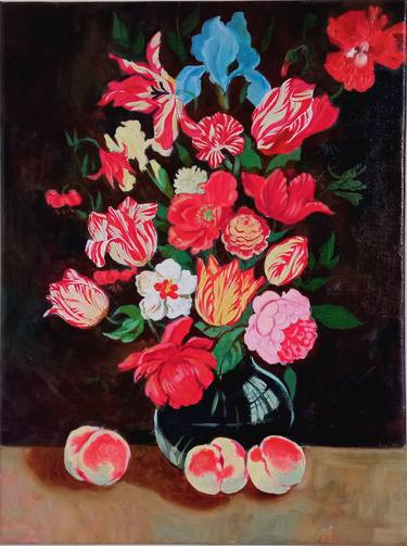 Original Realism Floral Paintings by Daria Riabinina