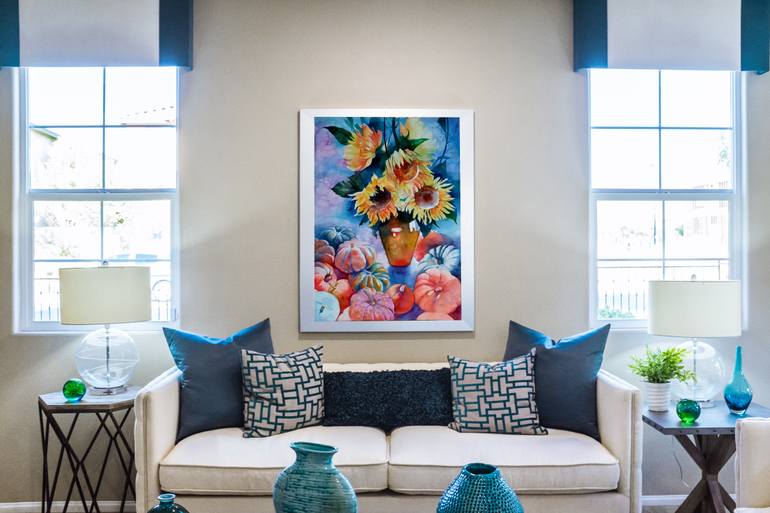 Original Contemporary Floral Painting by Daria Riabinina