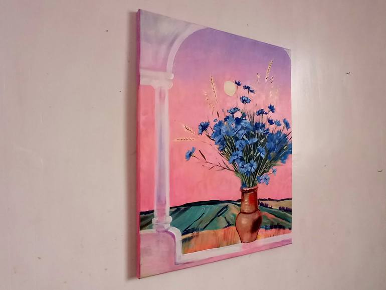 Original Impressionism Floral Painting by Daria Riabinina