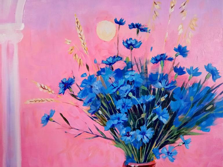 Original Impressionism Floral Painting by Daria Riabinina