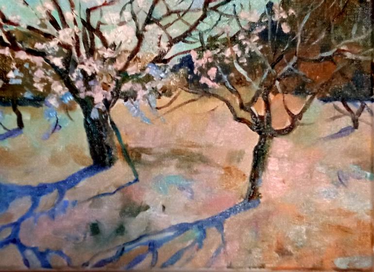 Original Expressionism Floral Painting by Daria Riabinina