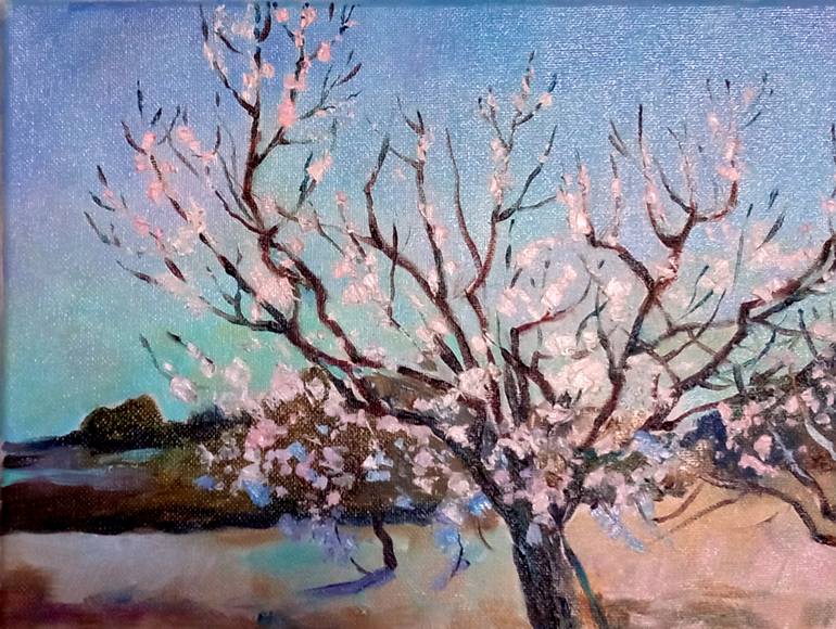 Original Expressionism Floral Painting by Daria Riabinina