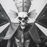 Death's-Head Hawkmoth. Detail.