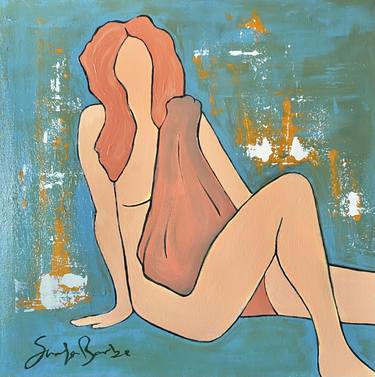 Original Abstract Nude Paintings by Samfa Barbe