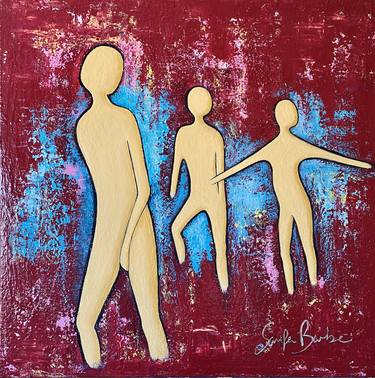 Original Abstract People Paintings by Samfa Barbe