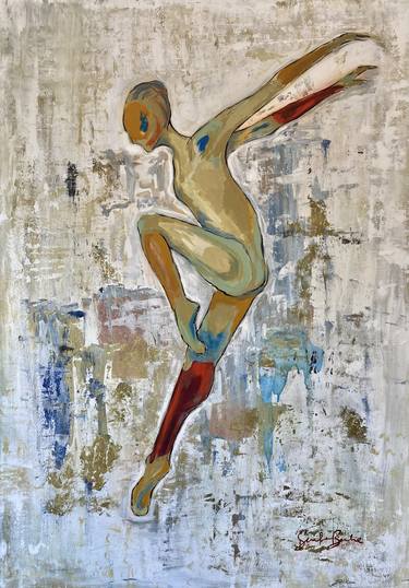 Original Abstract Nude Paintings by Samfa Barbe