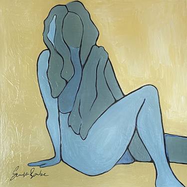 Original Abstract Nude Paintings by Samfa Barbe