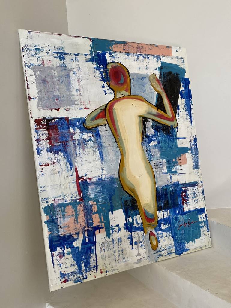 Original Nude Painting by Samfa Barbe