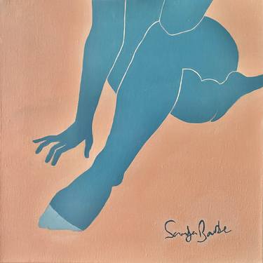 Original Abstract Nude Paintings by Samfa Barbe