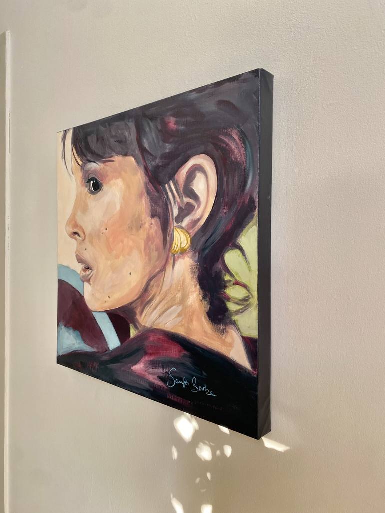 Original Figurative Portrait Painting by Samfa Barbe