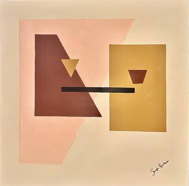 Print of Geometric Paintings by Samfa Barbe