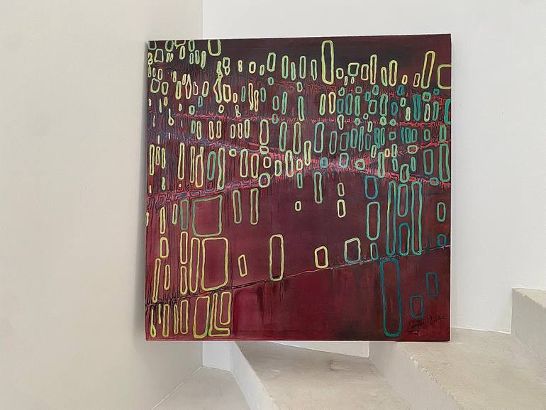 Original Expressionism Abstract Painting by Samfa Barbe